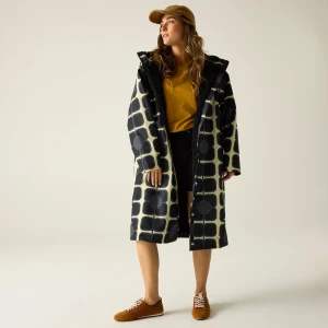 Regatta   Orla Kiely Płaszcz do przebierania damski wodoodporny Changing Robe Beżowe