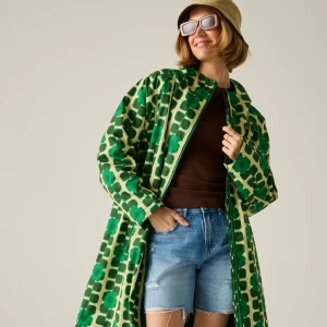Regatta   Orla Kiely Płaszcz do przebierania damski wodoodporny Changing Robe Zielony