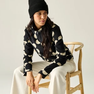Regatta Orla Kiely Polar damski z suwakiem 1 / 2 Printed Czarny