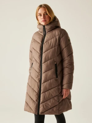 Regatta Płaszcz pikowany "Anita" w kolorze szarobrązowym rozmiar: 42