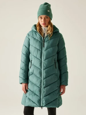 Regatta Płaszcz pikowany "Anita" w kolorze zielonym rozmiar: 42