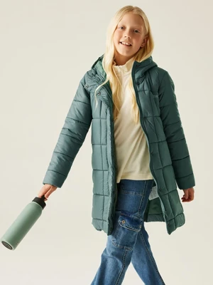 Regatta Płaszcz pikowany "Embrie" w kolorze turkusowym rozmiar: 152