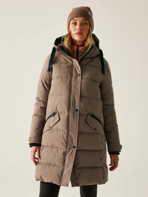 Regatta Płaszcz pikowany "Eryn" w kolorze szarobrązowym rozmiar: 36