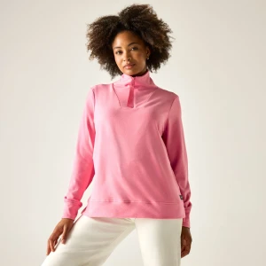 Regatta   Polar damski z suwakiem 1/2 Demmi Różowy, Rozmiar: