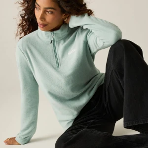 Regatta   Polar damski z suwakiem 1/2 Sweethart Zielony, Rozmiar: