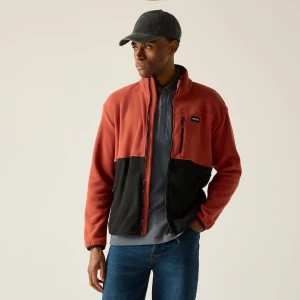 Regatta   Polar męski rozsuwany Frankie Colour Block Czerwony, Rozmiar: