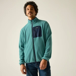 Regatta   Polar męski rozsuwany Frankie Zielony, Rozmiar: