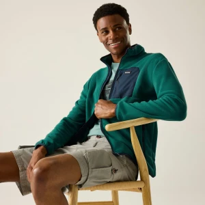 Regatta   Polar męski rozsuwany Frankie Zielony, Rozmiar: