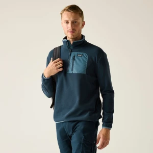 Regatta   Polar męski z suwakiem 1/2 Frankie Niebieski, Rozmiar: