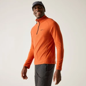 Regatta   Polar męski z suwakiem 1/2 Montes Pomarańczowy, Rozmiar: