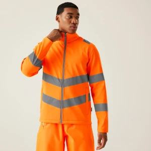 Regatta Professional Men's Hi-Vis Pro Contract Ablaze 2 Layer Softshell Jacket Pomarańczowy, Rozmiar: