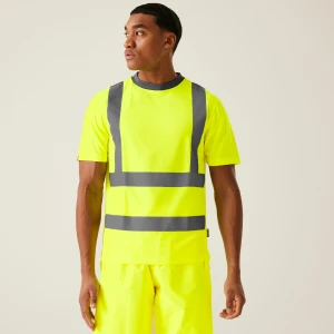 Regatta Professional Men's Hi-Vis Pro Contract T-Shirt Żółty