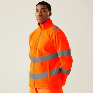 Regatta Professional Men's Hi-Vis Pro Contract Thor Fleece Pomarańczowy, Rozmiar:
