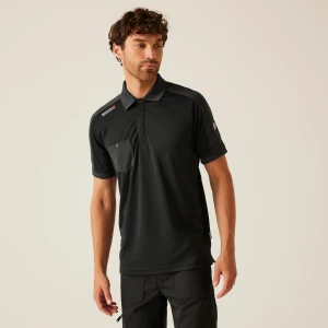 Regatta Professional  Męska koszulka polo Offensive  Czarny, Rozmiar: