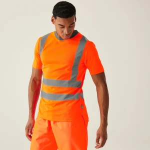 Regatta Professional Regatta Professional Men's Hi-Vis Pro Contract T-Shirt Pomarańczowy, Rozmiar: