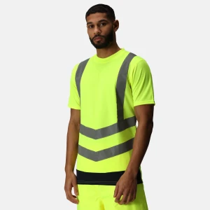 Regatta Professional Regatta Professional Męska koszulka odblaskowa Pro Hi Vis Żółty, Rozmiar: