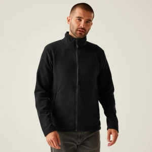 Regatta Professional   Męski polar z suwakiem Honestly Made Czarny, Rozmiar: