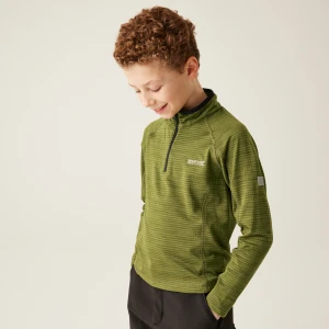 Regatta Regatta Bluza dziecięca z suwakiem szybkoschnąca Berley Zielony, Rozmiar: