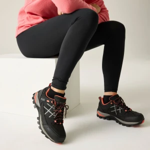 Regatta Regatta Buty damskie trekkingowe niskie z membraną Samaris III Czarny, Rozmiar: