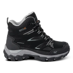 Regatta Regatta Buty dziecięce trekkingowe z membraną Holcombe III Czarny, Rozmiar: