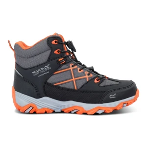 Regatta Regatta Buty dziecięce trekkingowe z membraną Samaris III Czarny, Rozmiar: