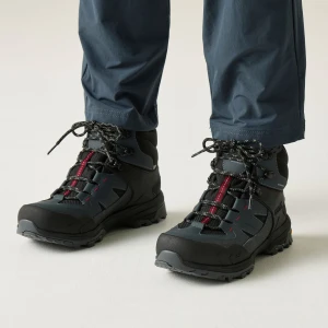 Regatta   Buty męskie trekkingowe wysokie z membraną Regen Vibram Niebieski, Rozmiar: