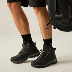 Regatta Regatta Buty męskie trekkingowe z membraną Holcombe Classic Czarny, Rozmiar: