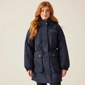 Regatta Regatta Christian Lacroix Kurtka damska parka przeciwdeszczowa ocieplana Cailar Niebieski, Rozmiar: