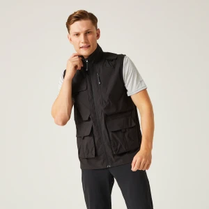 Regatta Regatta Kamizelka męska Travel Light Pack Away przeciw insektom Czarny, Rozmiar: