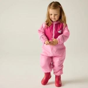 Regatta Regatta Kombinezon dziecięcy ocieplany Mudplay III Różowy, Rozmiar: