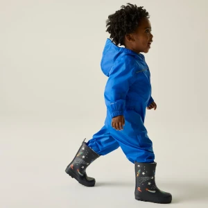 Regatta Regatta Kombinezon dziecięcy przeciwdeszczowy Puddle IV Niebieski, Rozmiar: