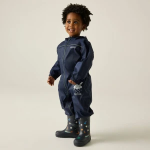 Regatta   Kombinezon dziecięcy przeciwdeszczowy Puddle IV Niebieski, Rozmiar: