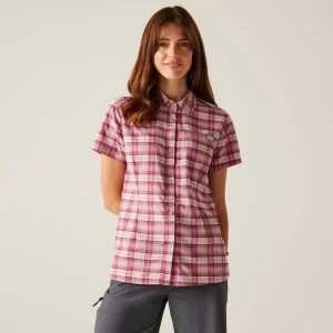 Regatta Regatta Koszula damska z krótkim rękawem Begarno Różowy, Rozmiar: