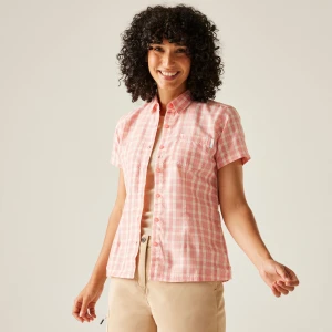 Regatta Regatta Koszula damska z krótkim rękawem Mindano VIII Różowy, Rozmiar: