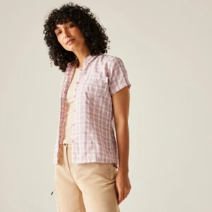 Regatta Regatta Koszula damska z krótkim rękawem Mindano VIII Różowy, Rozmiar: