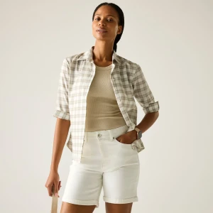 Regatta Regatta Koszula damska z rękawem 3/4 Keralin Brązowy, Rozmiar: