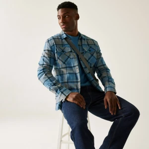 Regatta Regatta Koszula męska Spennith Shacket Szary, Rozmiar: