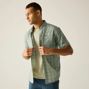 Regatta Regatta Koszula męska z krótkim rękawem Begarno Niebieski, Rozmiar: