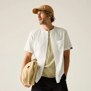 Regatta Regatta Koszula męska z krótkim rękawem Lovrey Biały, Rozmiar: