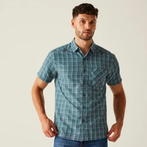 Regatta Regatta Koszula męska z krótkim rękawem Mindano IX Szary, Rozmiar: