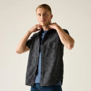 Regatta Regatta Koszula męska z krótkim rękawem Mindano Szary, Rozmiar: