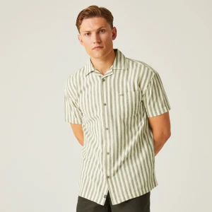 Regatta Regatta Koszula męska z krótkim rękawem Shorebay II Zielony, Rozmiar: