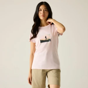 Regatta Regatta Koszulka damska Fingal Różowy, Rozmiar: