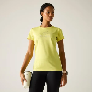 Regatta Regatta Koszulka damska Fingal Slogan Żółty, Rozmiar: