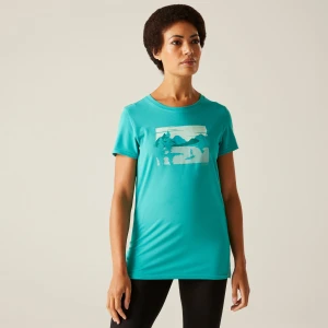 Regatta Regatta Koszulka damska Fingal Stretch Niebieski, Rozmiar: