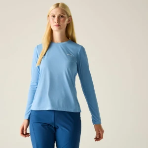 Regatta Regatta Koszulka damska z długim rękawem Mindo przeciw insektom Niebieski, Rozmiar:
