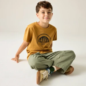 Regatta Regatta Koszulka dziecięca Bosley Graphic Brązowy, Rozmiar: