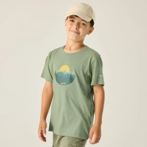 Regatta Regatta Koszulka dziecięca Bosley Graphic Zielony, Rozmiar: