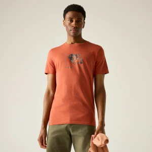 Regatta Regatta Koszulka męska Breezed Graphic Czerwony, Rozmiar: