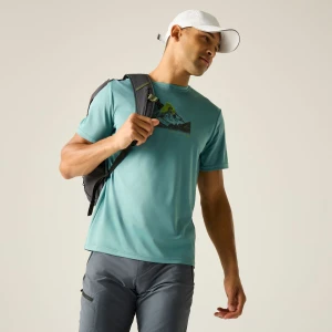 Regatta Regatta Koszulka męska Fingal Graphic Zielony, Rozmiar: